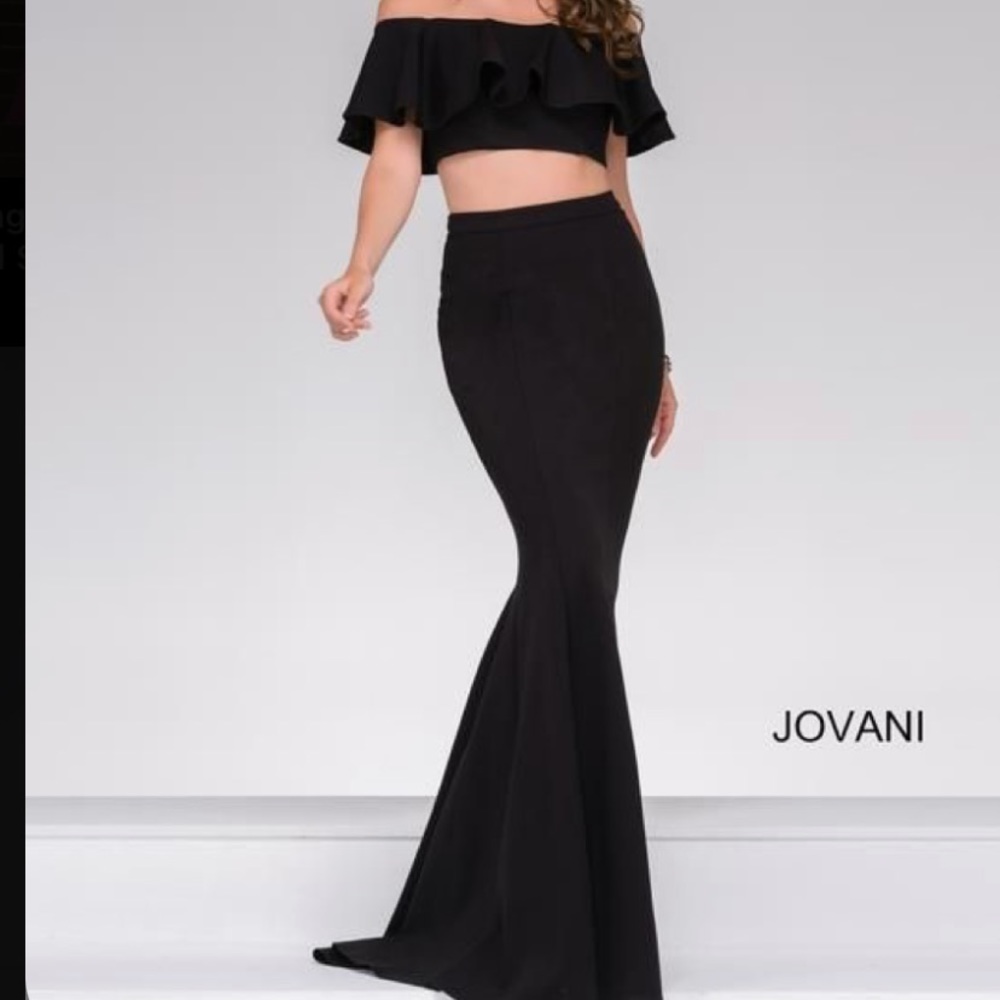 Jovani two-piece long formal dress